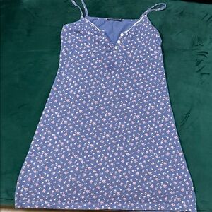 Brandy Melville Blue Floral Midi Dress